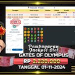 BUKTI JACKPOT SLOT GATES OF OLYMPUS TERPERCAYA DI INDONESIA TGL 01-11-2024