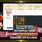 BUKTI JACKPOT SLOT GATES OF OLYMPUS 1000 TERPERCAYA DI INDONESIA TGL 04-10-2024