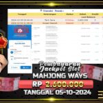 BUKTI JACKPOT SLOT MAHJONG WAYS TERPERCAYA DI INDONESIA TGL 05-10-2024