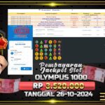 BUKTI JACKPOT SLOT GATES OF OLYMPUS 1000 TERPERCAYA DI INDONESIA TGL 26-10-2024