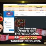 BUKTI JACKPOT SLOT THE WILD GANG TERPERCAYA DI INDONESIA TGL 09-10-2024