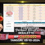 BUKTI JACKPOT ROULETTE TERPERCAYA DI INDONESIA TGL 05-10-2024