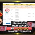 BUKTI JACKPOT SLOT WILD BANDITO TERPERCAYA DI INDONESIA TGL 03-10-2024