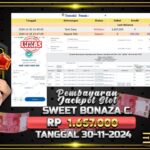 BUKTI JACKPOT SWEET BONANZA CANDYLAND TERPERCAYA DI INDONESIA TGL 30-11-2024