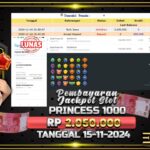 BUKTI JACKPOT SLOT STARLIGHT PRINCESS 1000 TERPERCAYA DI INDONESIA TGL 15-11-2024