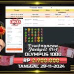 BUKTI JACKPOT SLOT GATES OF OLYMPUS 1000 TERPERCAYA DI INDONESIA TGL 29-11-2024