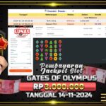 BUKTI JACKPOT SLOT GATES OF OLYMPUS TERPERCAYA DI INDONESIA TGL 14-11-2024