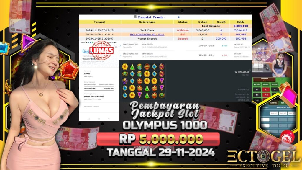 BUKTI JACKPOT SLOT GATES OF OLYMPUS 1000 TERPERCAYA DI INDONESIA TGL 29-11-2024