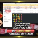 BUKTI JACKPOT SLOT GATES OF OLYMPUS 1000 TERPERCAYA DI INDONESIA TGL 29-11-2024