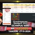 BUKTI JACKPOT SLOT GATES OF OLYMPUS 1000 TERPERCAYA DI INDONESIA TGL 27-11-2024