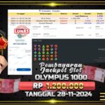 BUKTI JACKPOT SLOT GATES OF OLYMPUS 1000 TERPERCAYA DI INDONESIA TGL 28-11-2024